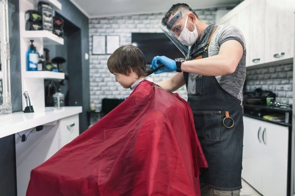 Cutting Hair In The Barber